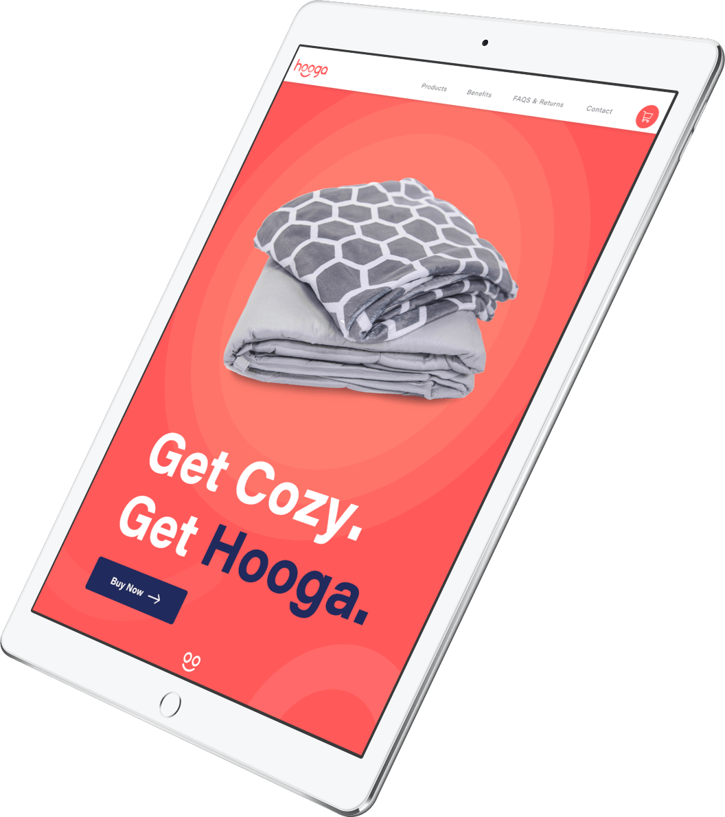 iPad with Hooga Website